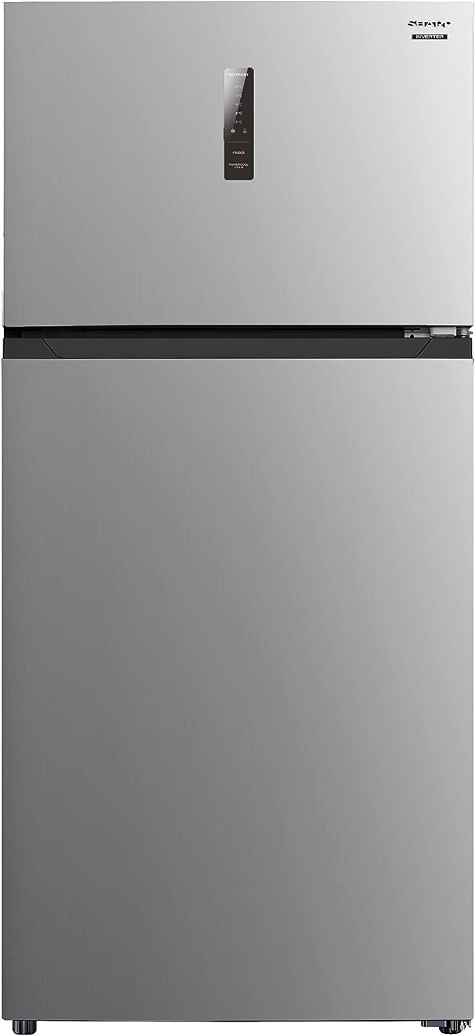 SHARP 540L/420L Top Mount Refrigerator 2 Door Inox No Frost - SJ-HM540-HS