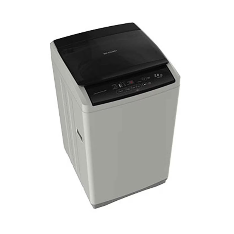 SHARP 7KG Top Loading Diamond Drum Washing Machine - ES-ME75CZ-S