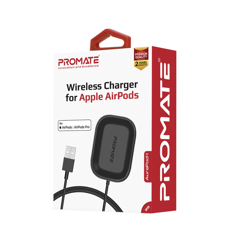 PROMATE Wireless Charger for Apple AirPods - AURAPOD-1