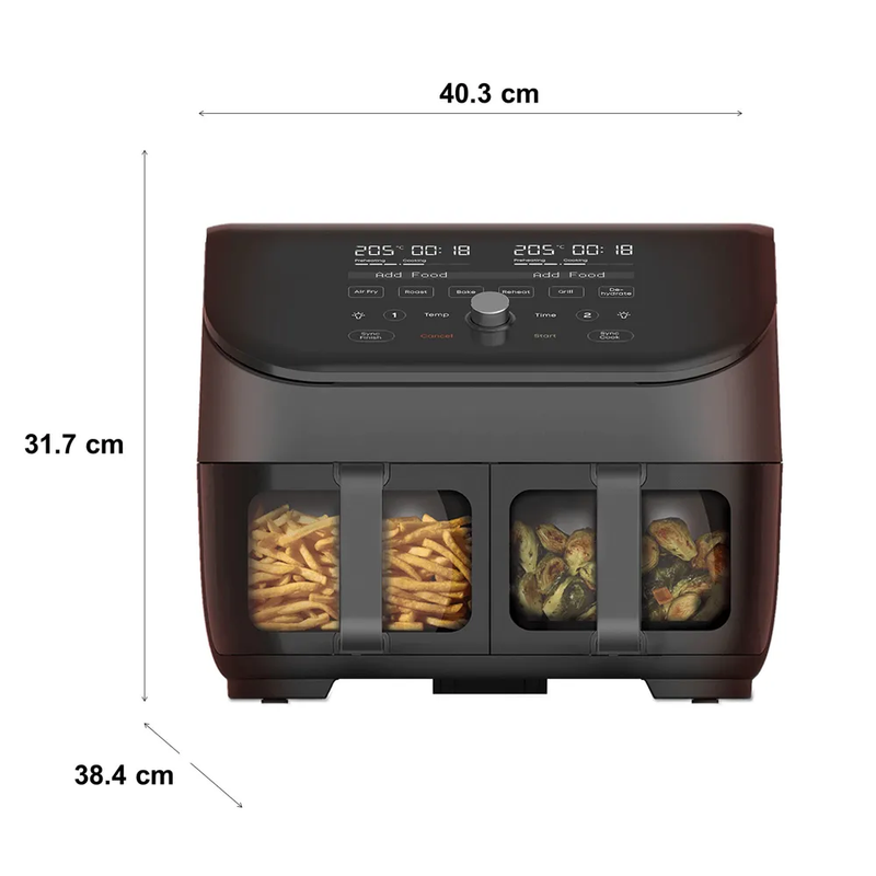 Instant® VORTEX Plus Dual Drawer 8-in-1 Air Fryer with ClearCook 8.5L - Ramadan Promo