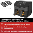 Instant® VORTEX Plus Dual Drawer 8-in-1 Air Fryer with ClearCook 8.5L - New Arrival