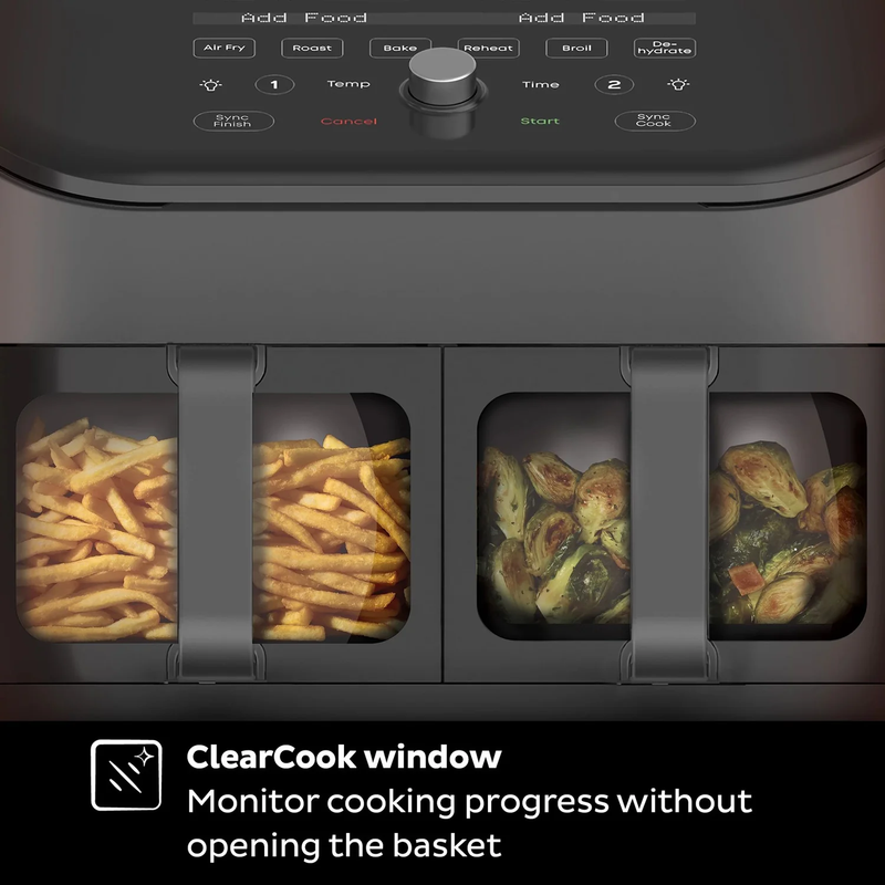 Instant® VORTEX Plus Dual Drawer 8-in-1 Air Fryer with ClearCook 8.5L - Ramadan Promo