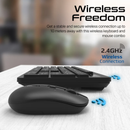 PROMATE Dual Interface Full Size Wireless Keyboard & Mouse Combo - PROCOMBO-13