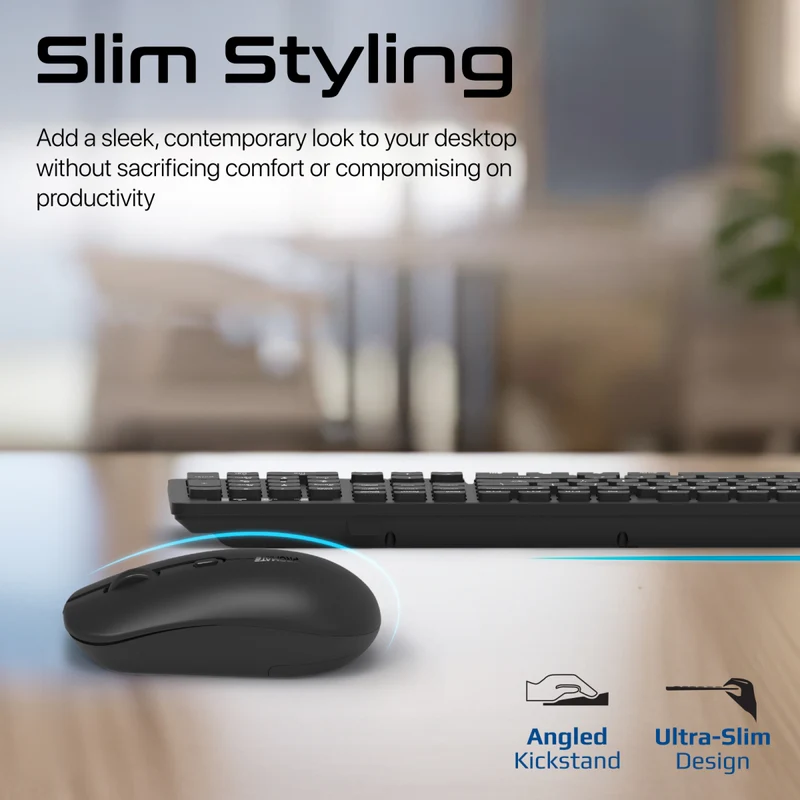 PROMATE Dual Interface Full Size Wireless Keyboard & Mouse Combo - PROCOMBO-13