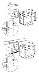 AEG 71L Multifunctional Ventilated 60cm Oven - BEB331010M